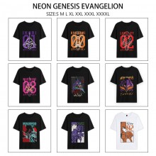 EVA anime summer short sleeve cotton t-shirts