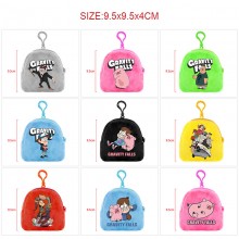 Gravity Falls plush coin purse keychain headphone bag