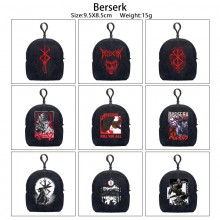 Berserk plush coin purse keychain headphone bag