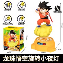 Dragon Ball Sun Goku Anime Figure Rotating Night Light