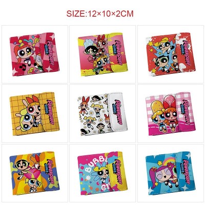 The Powerpuff Girls anime snap wallet buckle purse