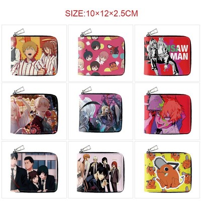 Chainsaw Man anime zipper long wallet purse