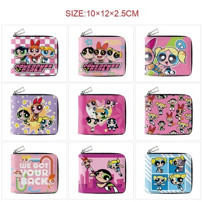 The Powerpuff Girls anime zipper long wallet purse