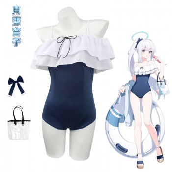 Blue Archive Tsukiyuki Miyako Cosplay Costume Jumpsuit set