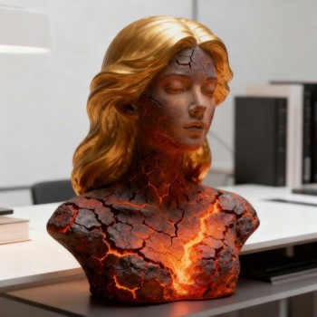 Blazing Maiden Figurine Figure Broken Soul Red Flame