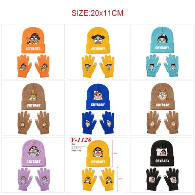 CRYBABY Knitted Hat and Gloves Set
