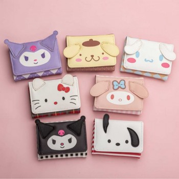 Sanrio Melody kitty Cinnamoroll Kuromi anime wallet purse