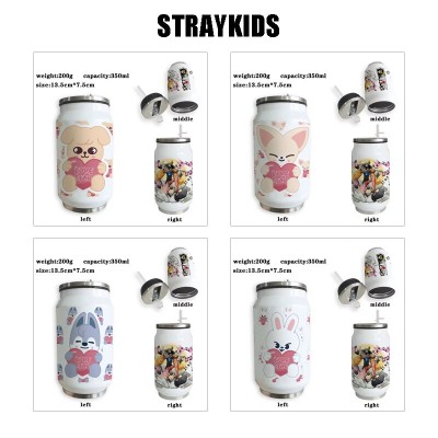 Straykids Stainless Steel Thermos Straw Cups