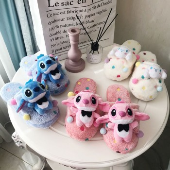 Stitch anime plush shoes slippers