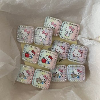 1pcs Hello kitty anime acrylic Hair Clip Hairpins