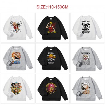 One Piece Kids Crewneck Sweatshirt Hoodies