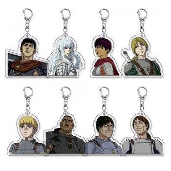 Berserk anime acrylic key chains