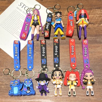 K-POP Demon Hunters anime figure doll key chains