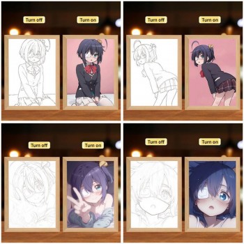 Chuunibyou Demo Koi ga shitai Led Photo Frame Lamp Painting Night Lights