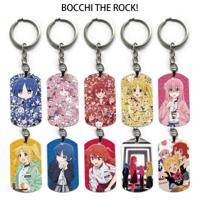 Bocchi The Rock alloy two-sided pendant key chain keychains