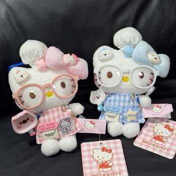 11cm Original Hello Kitty chef hat plush doll
