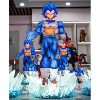 34cm Dragon Ball Super Blue Vegeta anime figure 2 heads