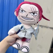 12inches One Piece Shanks red hair anime plush doll 30cm