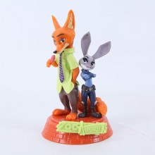 Zootopia Nick and Judy anime figures set(OPP bag)