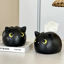 Black Cat Tissue Box