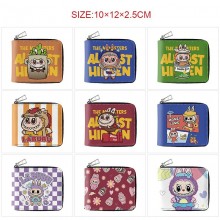Labubu anime zipper long wallet purse