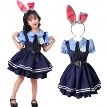 Zootopia Judy Rabbit Cosplay Costume Clothes set