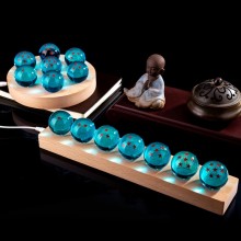 7pcs/set Dragon Ball Crystal Ball Night Light Lamp 4cm