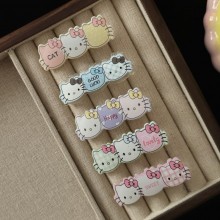 Hello kitty anime acrylic Hair Clip Hairpins