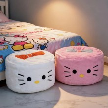 Hello Kitty anime Round Footstool Footrest Ottoman