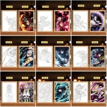 Demon Slayer anime Led Photo Frame Lamp Painting Night Lights