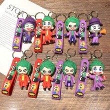Super Hero Batman joker anime figure doll key chai...