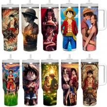 One Piece anime Stainless Steel Mugs Cups