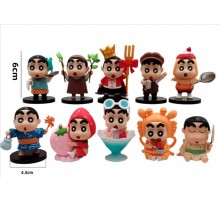 6pcs/set Crayon Shin-chan anime figures(OPP bag)