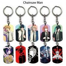 Chainsaw Man alloy two-sided pendant key chain keychains