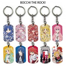 Bocchi The Rock alloy two-sided pendant key chain keychains