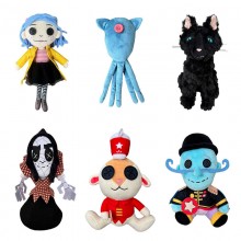 Coraline Squid black Cat Plush Doll