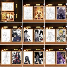 Naruto anime Led Photo Frame Lamp Painting Night Lights