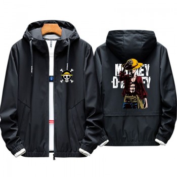 One Piece Zipper Hoodies Sweatshirt Jacket