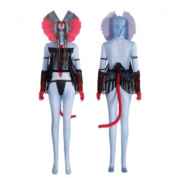 Adult Avatar Women and Men Blue Bobysuit Cosplay Costumes Jumpsut