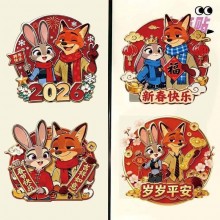 Zootopia acrylic Magnetic Refrigerator Magnets