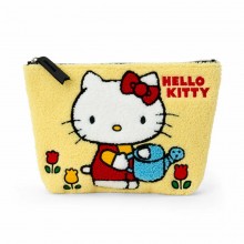 Hello Kitty Embroidered Plush Cosmetic Storage Bag