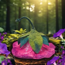 Morning Glory Horn Flower Hat Halloween Witch Hat