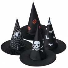 Halloween Wizard Witch Hat Bat Party Props