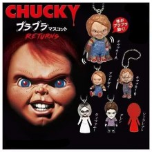 6pcs/set Chucky figure doll key chains(OPP bag)