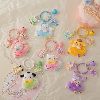Sanrio Melody kitty Cinnamoroll Kuromi anime key chains
