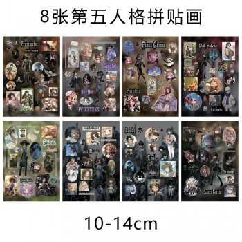 8Sheets Identity Ⅴ game Poster Stickers set