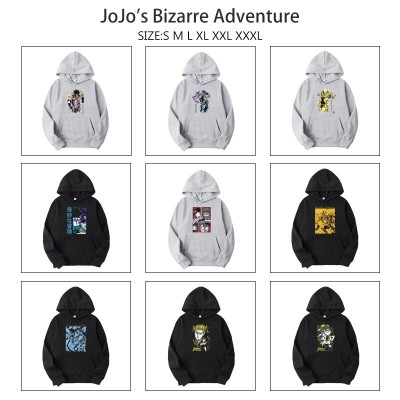 JoJo's Bizarre Adventure anime Long Sleeve Hoodies Sweatshirts