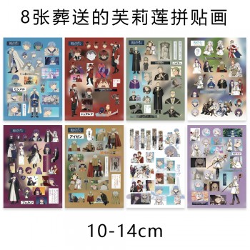 8Sheets Frieren Beyond Journey's End anime Poster Stickers set