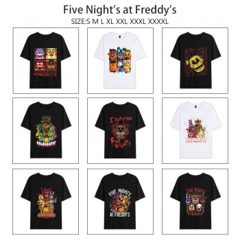 Five Nights at Freddy's anime summer short sleeve cotton t-shirts