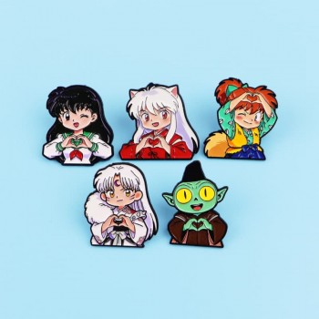 Inuyasha anime alloy Enamel Pins Metal Brooches